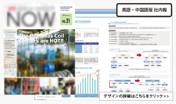 専門商社 社内報デザイン作成実績事例